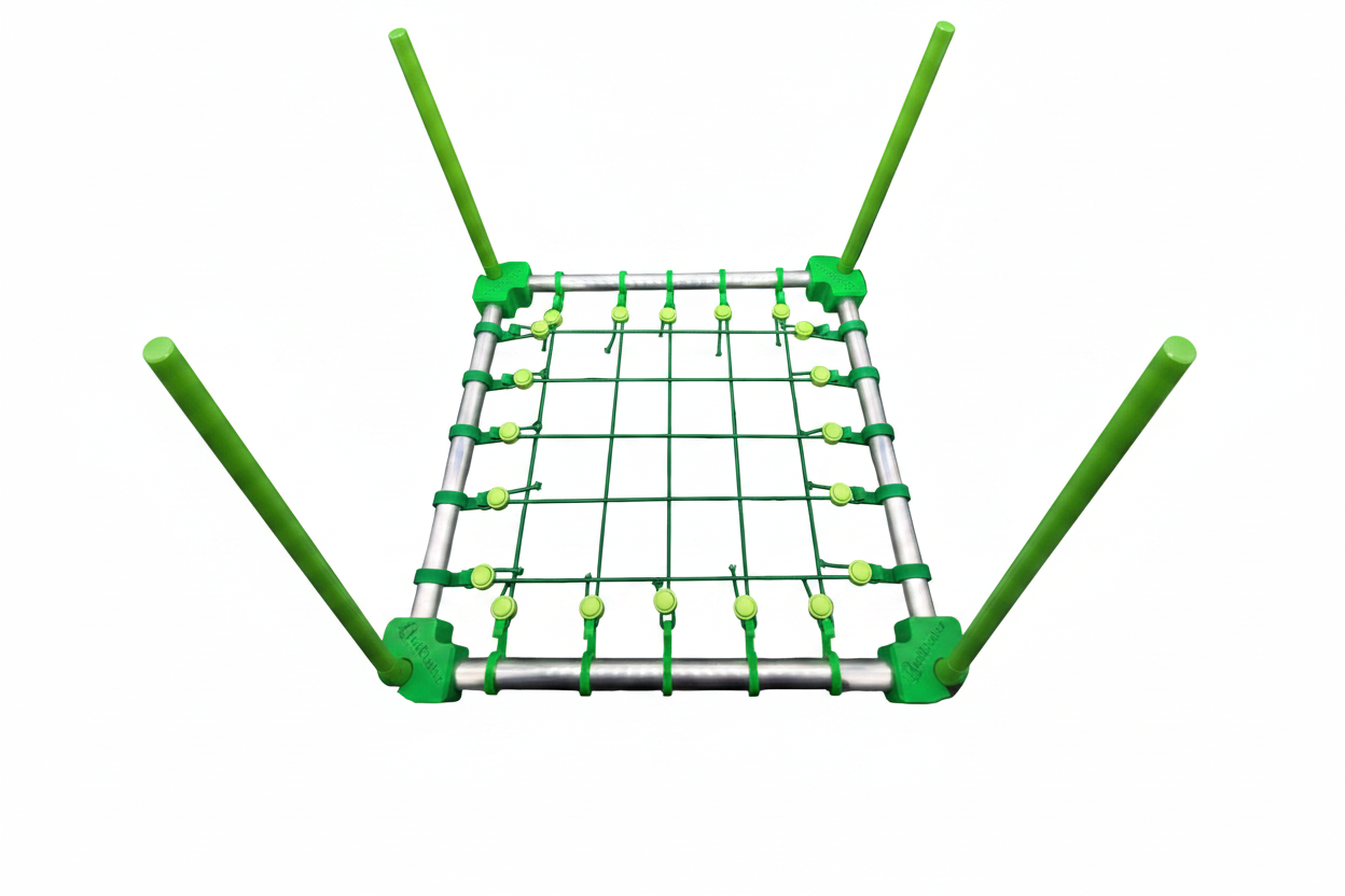 BudNet Modulares SCROG Netz – Grownetz für Growbox | 40x40 bis 120x120 cm