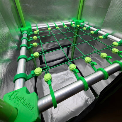 BudNet Modulares SCROG Netz – Grownetz für Growbox | 40x40 bis 120x120 cm