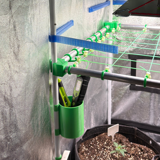 ToolBecher – Werkzeughalter für Growzelt-Stangen (16 mm, 19 mm, 22 mm)