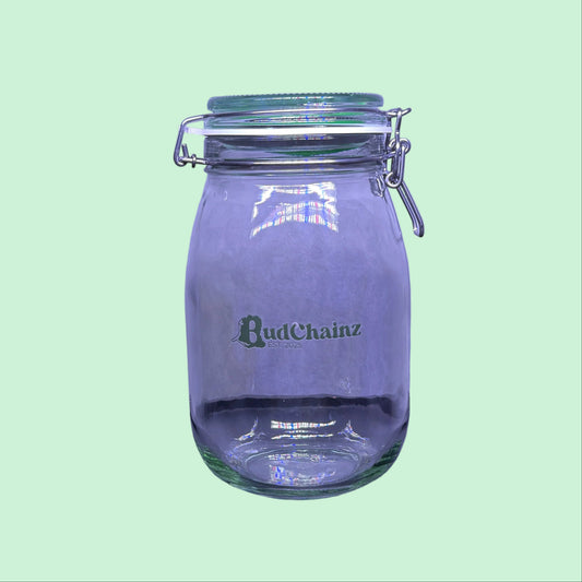 BudJar – Praktische Cannabis-Aufbewahrung mit Hygrometer-Halterung